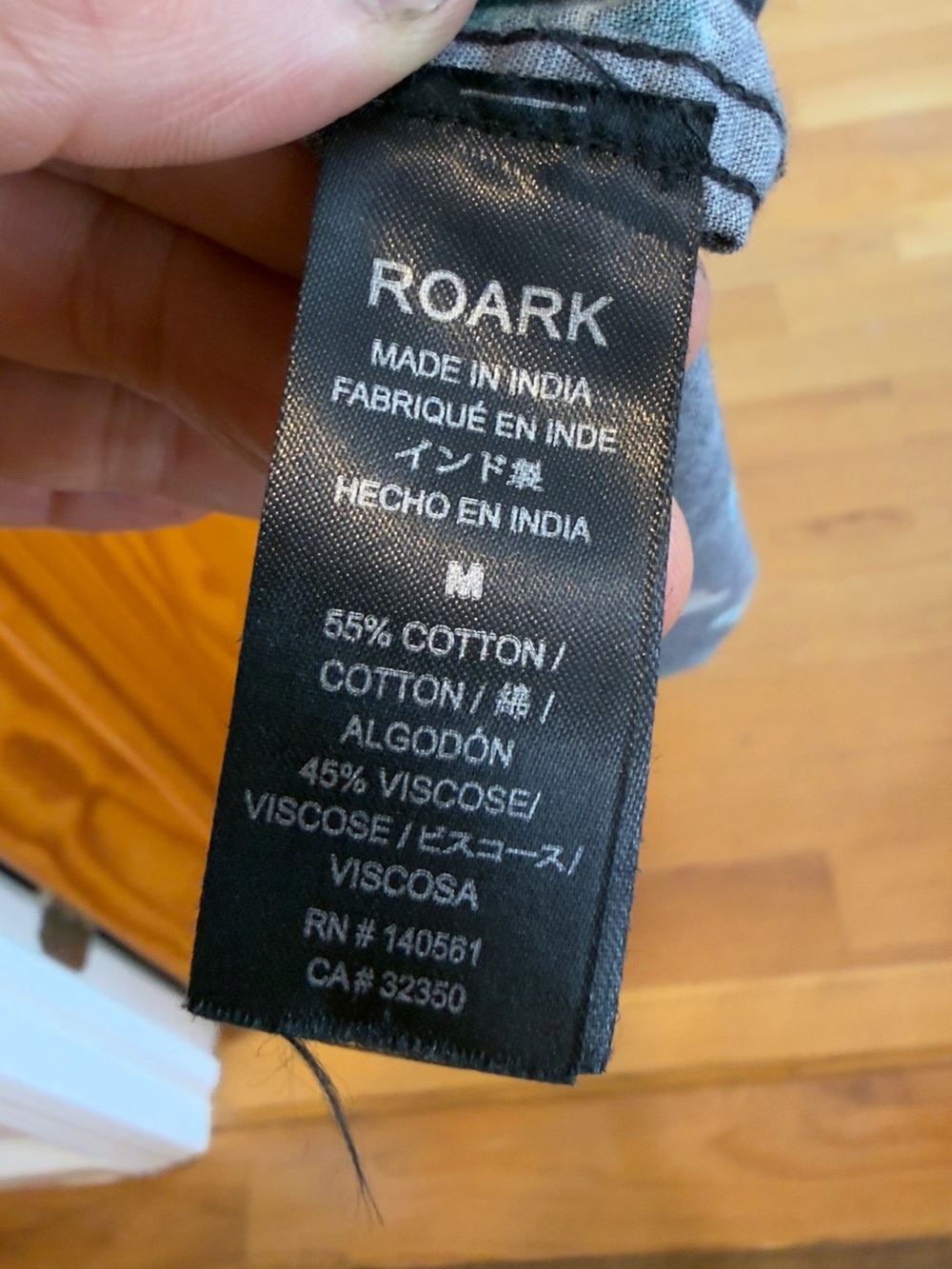 Roark Men's Floral Button-Up Shirt - Black with Sunflower Print - Picture 4 of 4